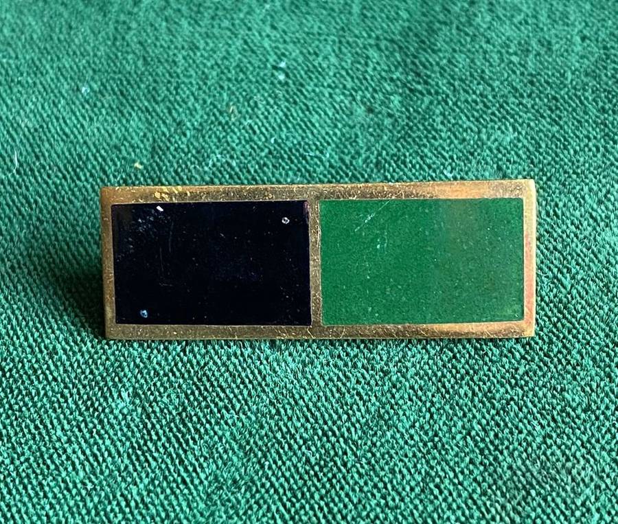 SA INFANTRY CORPS BERET BAR-FIRST TYPE-BLACK/ GREEN- 2 PINS