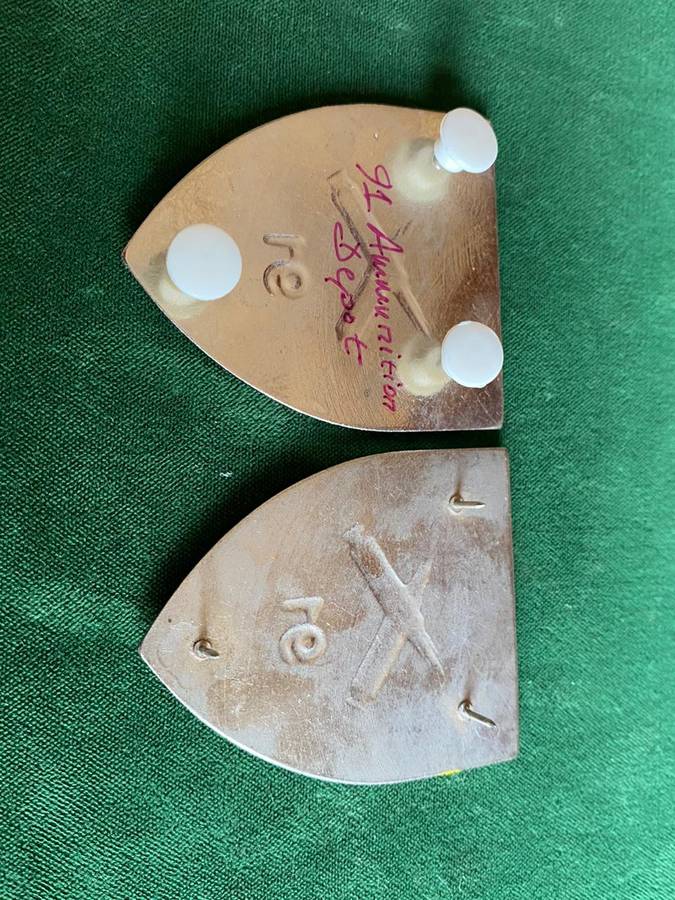 91 AMMO DEPOT SHOULDER FLASH PAIR-PINS INTACT