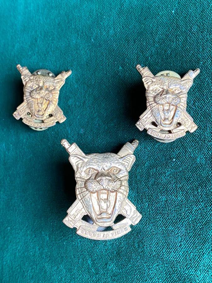 SWA REGT. ERONGO CAP AND COLLARS-WORN 1967-1980'S-LUGS + PINS INTACT