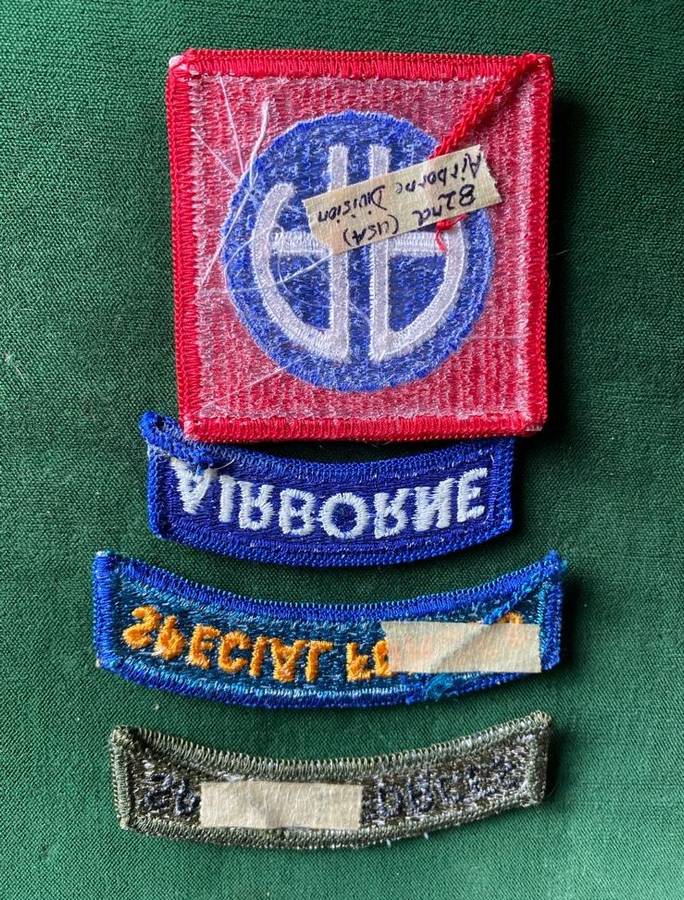 USA SPECIAL FORCES X 2,AIRBORNE AND 82ND AIRBORNE DIVISION PATCH-SOLD TOGETHER