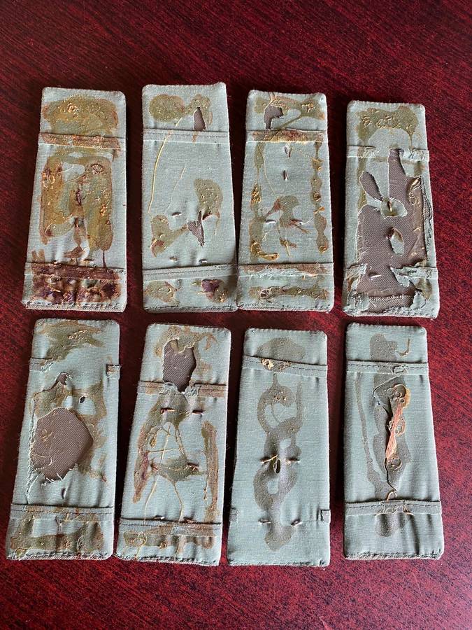 SCARCE SWA FIRST TYPE (LARGER THAN 2ND TYPE) OFFIERS RANK BOARD SET-PLEASE LOOK AT PICS FOR A COMPAR