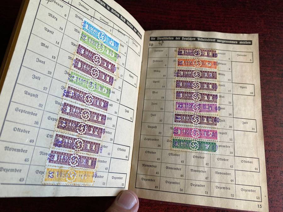 German Membership Book for the Deutsche Arbeitsfront (DAF) - German Labour Front