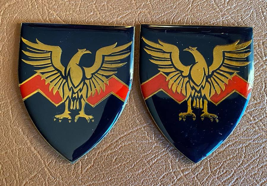 TRANSVAAL STAATS ARTILLERY FLASH PAIR- NO PINS