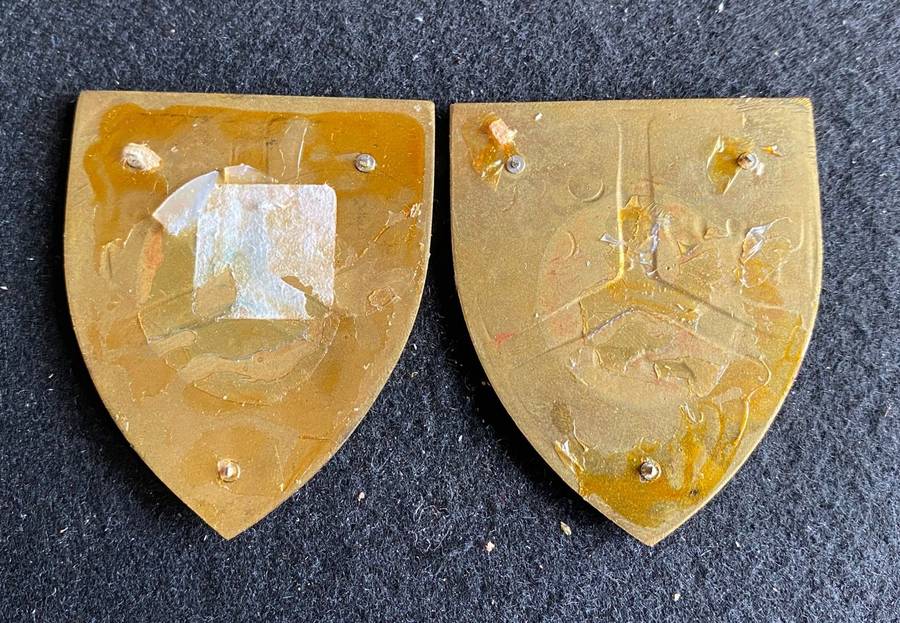 UNIVERSITY OF PRETORIA MILITARY UNIT FLASH PAIR- NO PINS