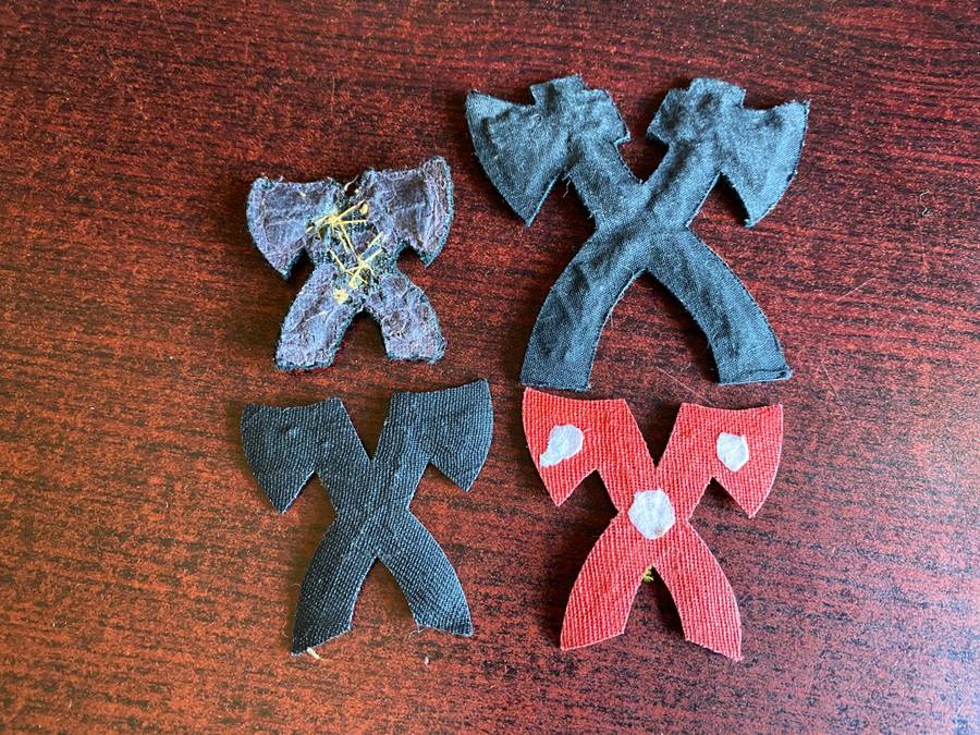 BRITISH PIONEER,PROFICIENCY BADGES (ASSAULT PIONEER) 4 SOLD TOGETHER