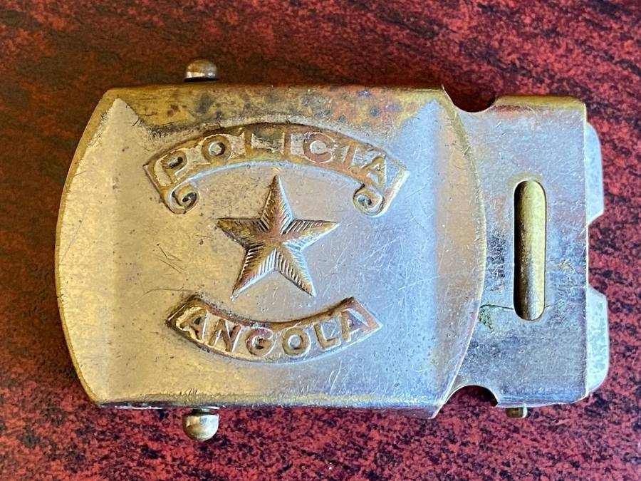 SADF BORDER WAR PERIOD ANGOLAN POLICE,BELT BUCKLE