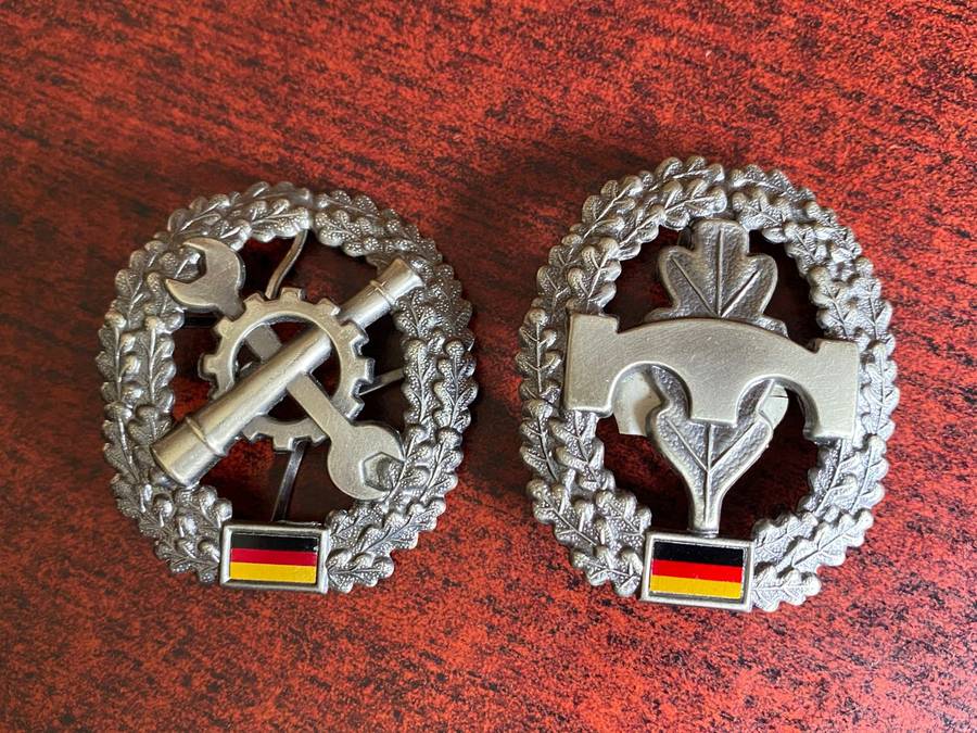 GERMAN BUNDESWEHR CAP BADGE- 2 SOLD TOGETHER