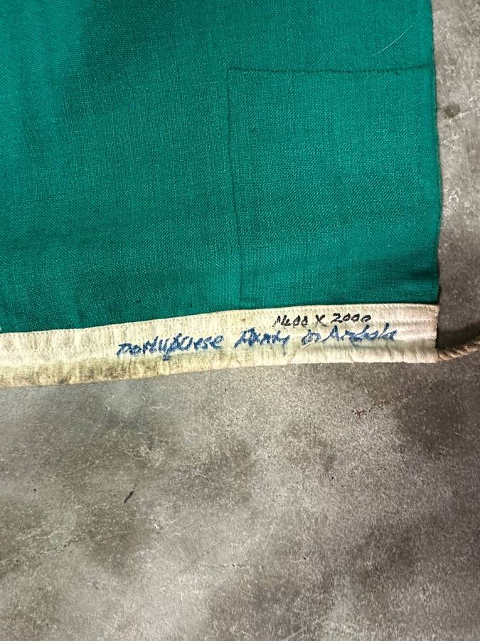 PORTUGUESE ARMY IN ANGOLA FLAG-MEASURES 1400X2000-COTTON-DOUBLE SIDED-FROM COL. RADMORES COLLECTION-