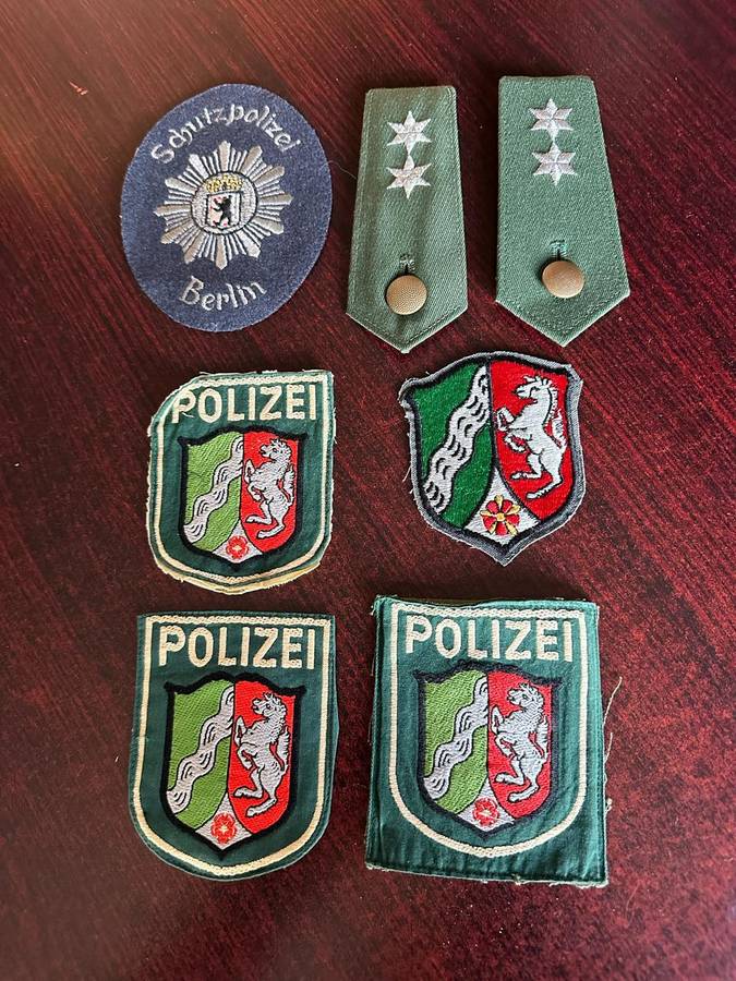 West German Police Patches and Ranks Selection