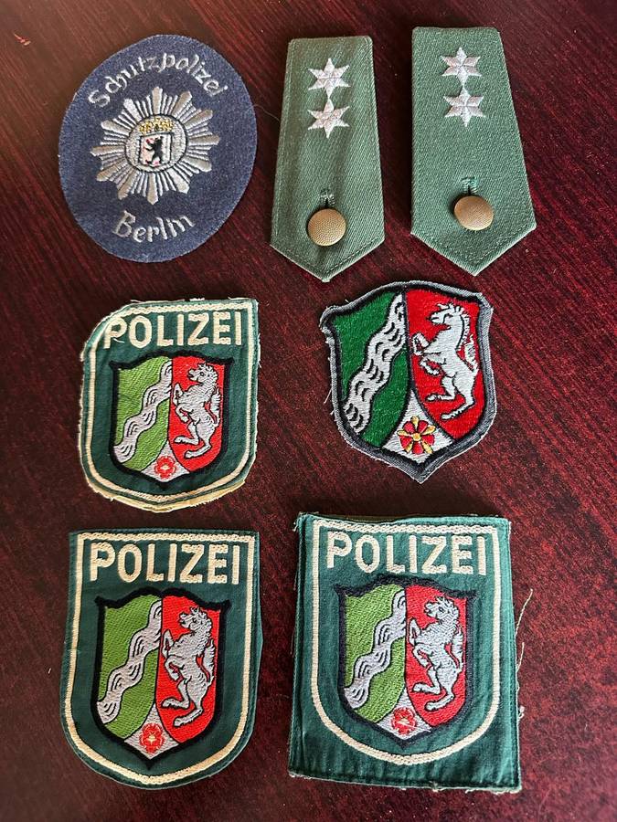 West German Police Patches and Ranks Selection