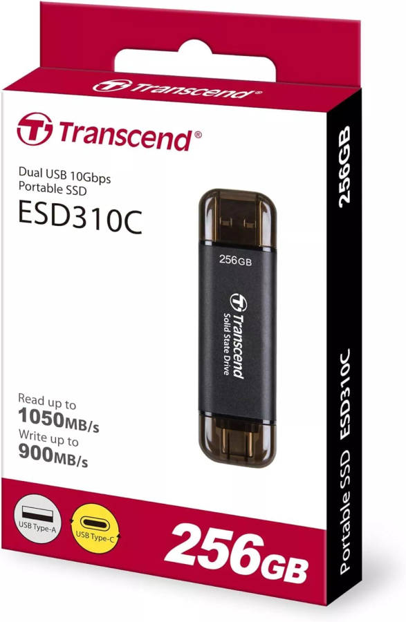 Transcend ESD310 256GB USB 3.2 Gen 2 External SSD TS256GESD310C