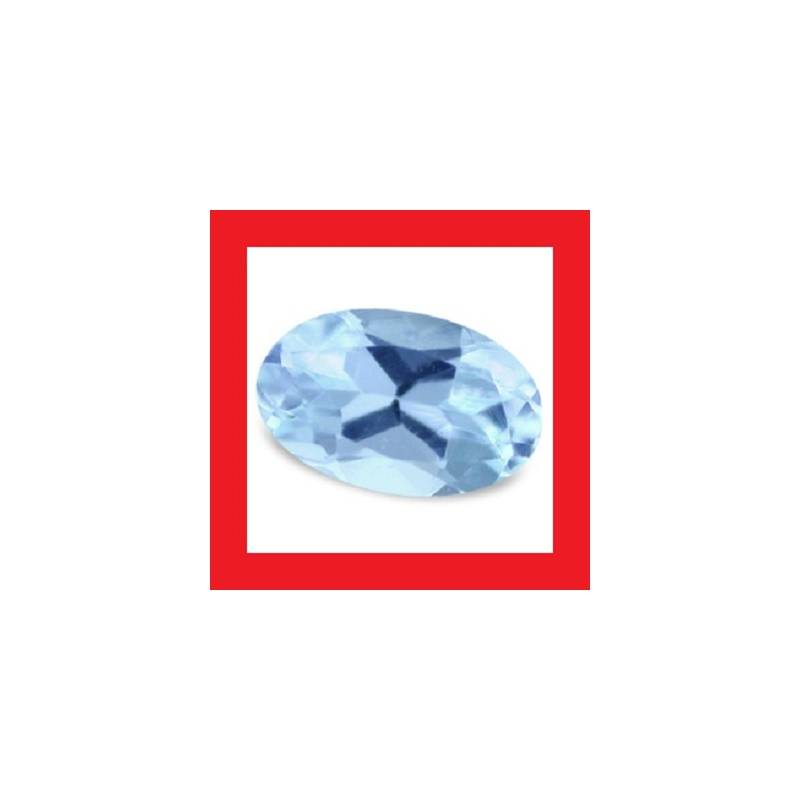 Aquamarine - Faceted Oval Shape - 0.23cts