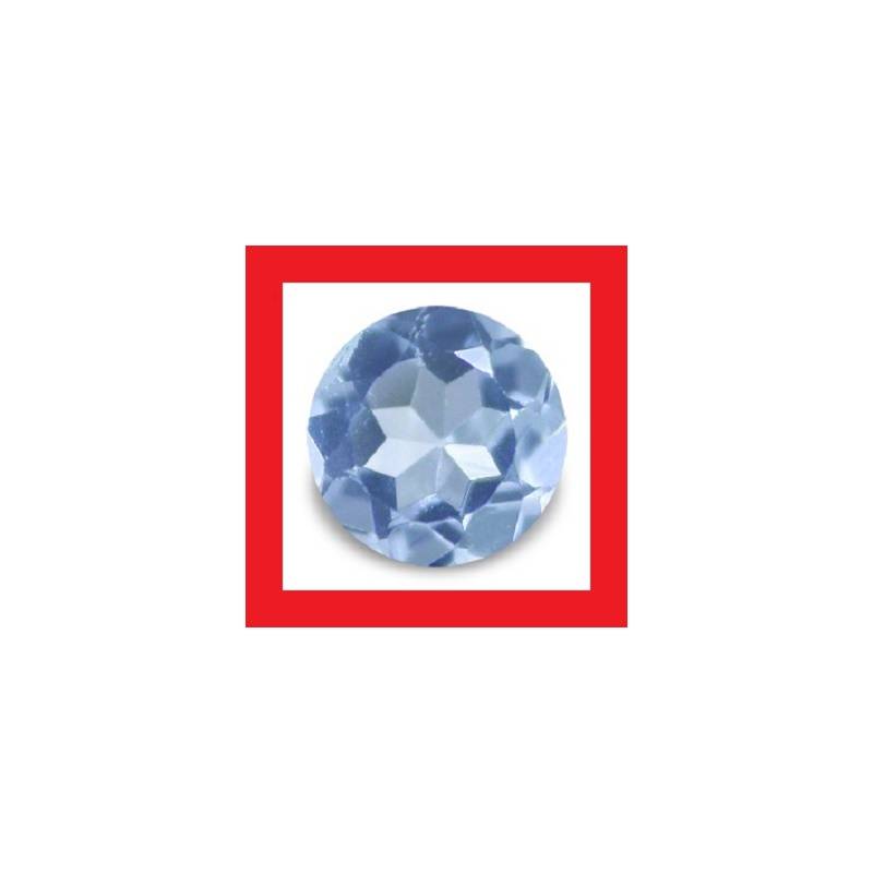 Aquamarine [Africa] - Faceted Round Shape - 0.10cts