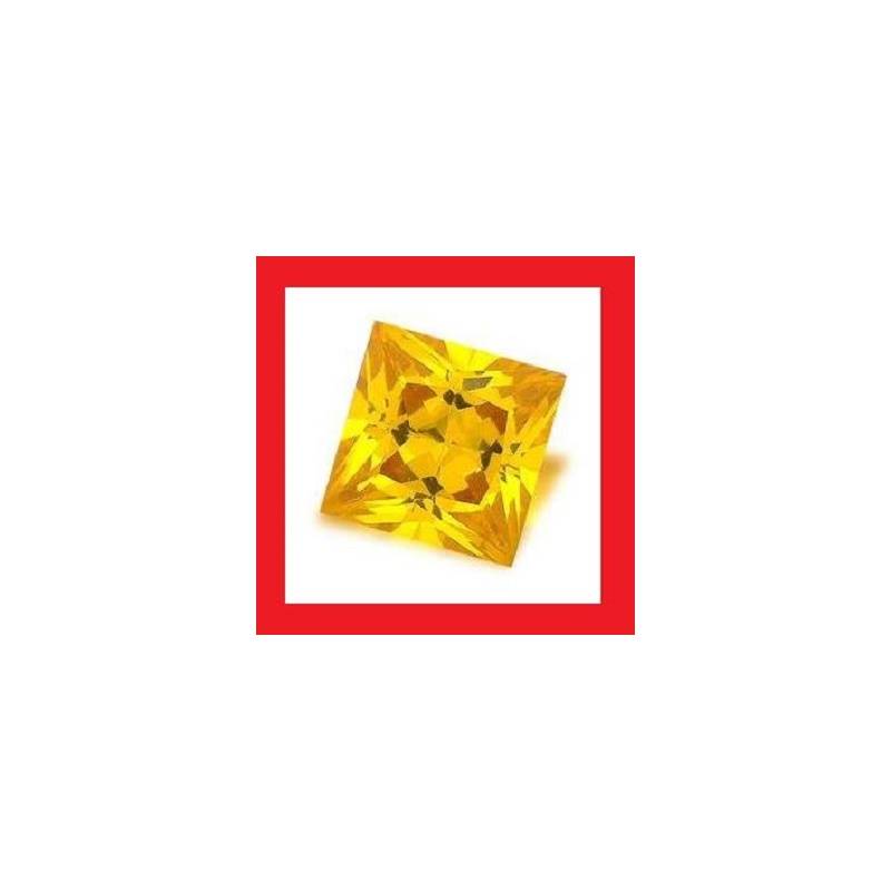 Cubic Zirconium - Faceted Square Shape - 6.00cts