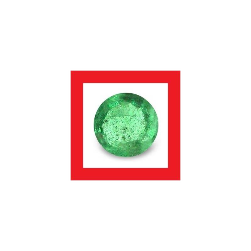 Emerald [Africa] - Faceted  Round Shape - 0.145cts