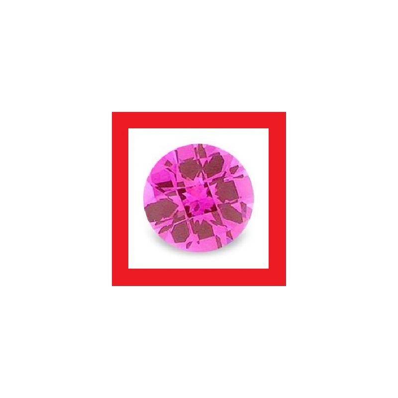 Sapphire [Created] - Faceted Round Shape - 0.37cts