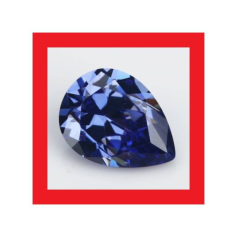 Tanzanite [Created Simulant] - Faceted Pear Shape - 3.55cts