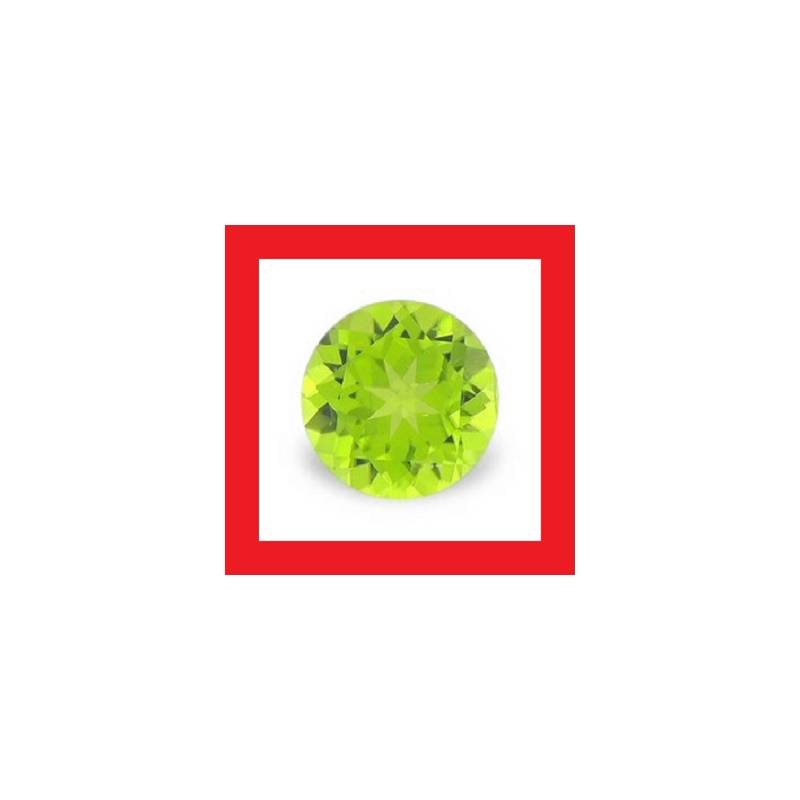 Peridot [Myanmar] - Faceted Round Shape - 0.35cts