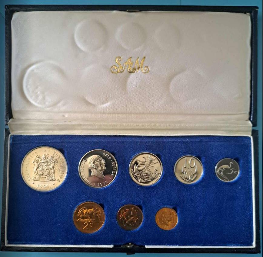 *** 1976 - SA SHORT PROOFSET WITH SILVER R1 ***