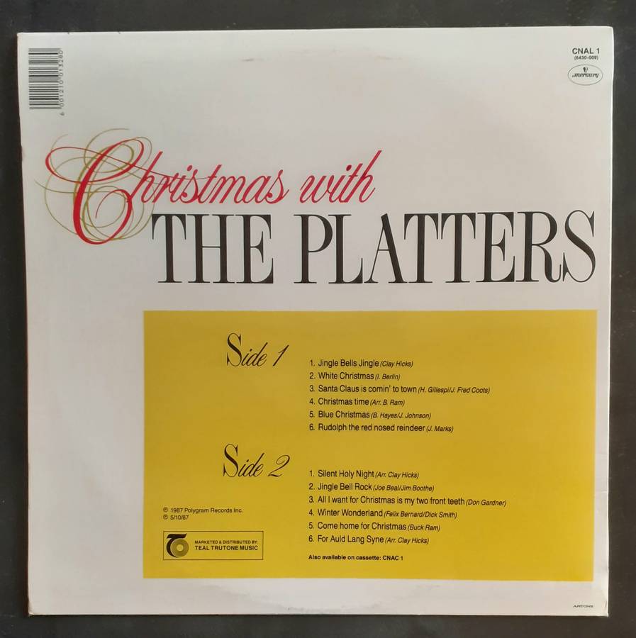 The Platters - Christmas With The Platters LP Vinyl Records