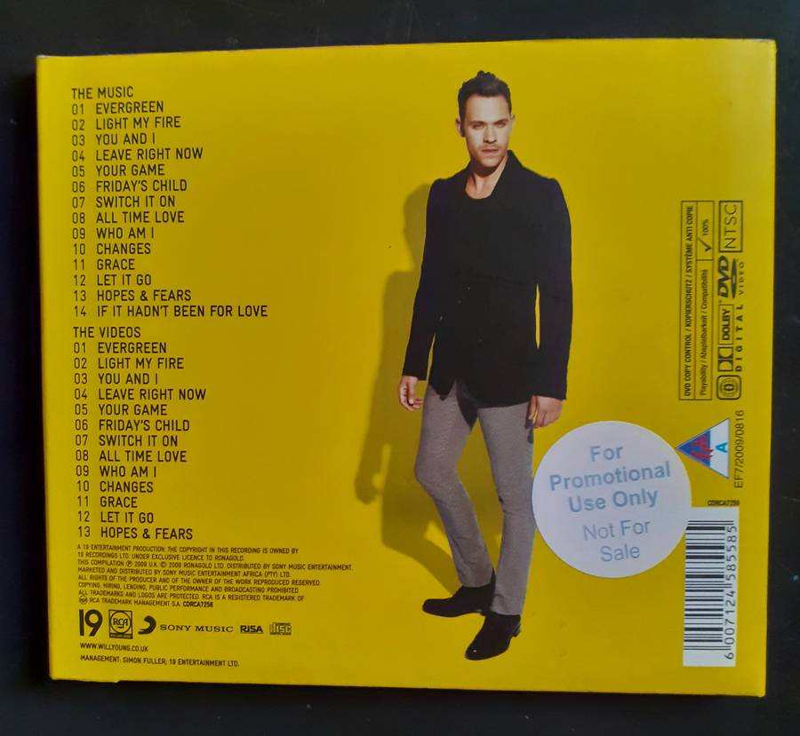 Will Young - The Hits (CD & DVD Set) - Promo Copy