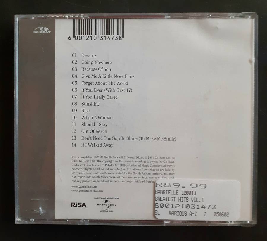 Gabrielle - Dreams Can Come True - Greatest Hits Vol 1 (CD)