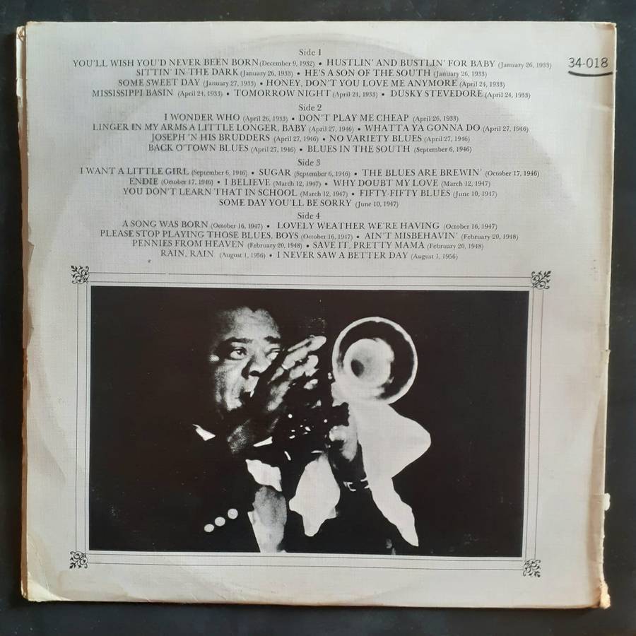 Louis Armstrong - July 4, 1900 - July 6, 1971 Double LP Vinyl Record Set