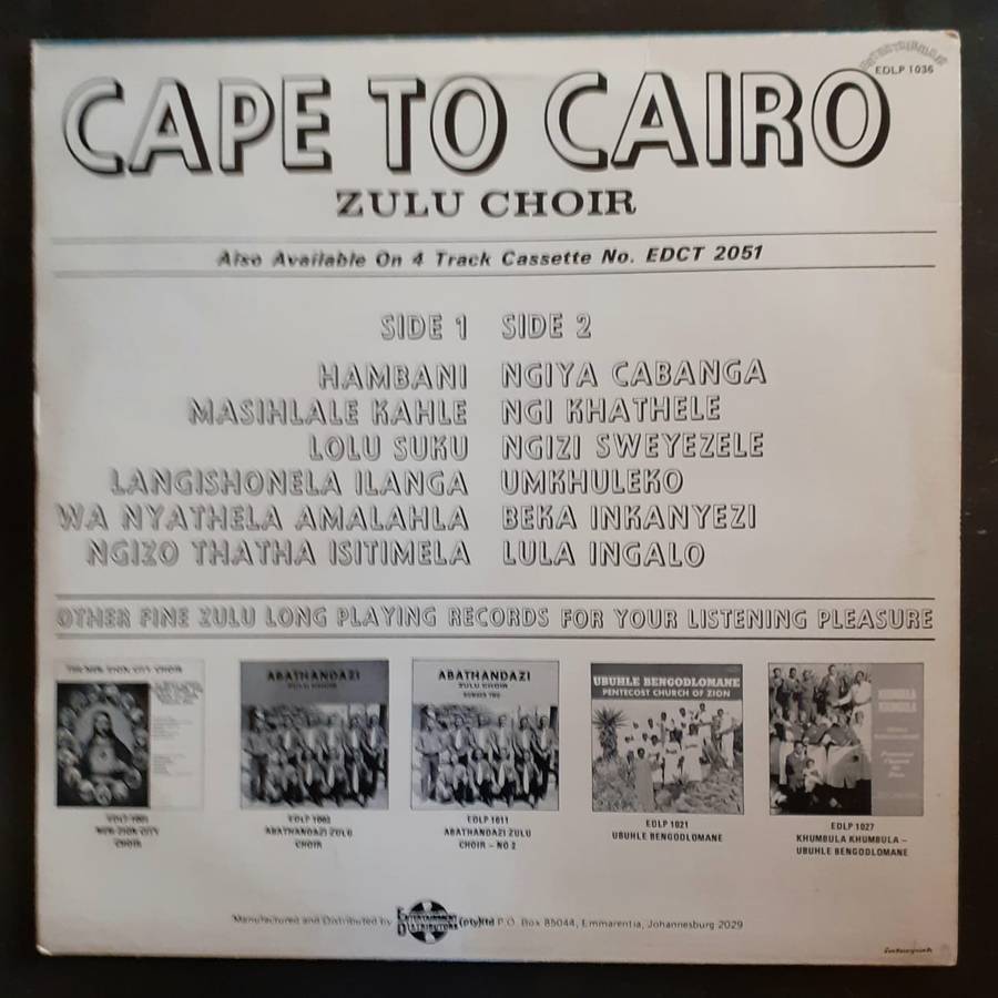 Cape To Cairo - Cape To Cairo LP Vinyl Record