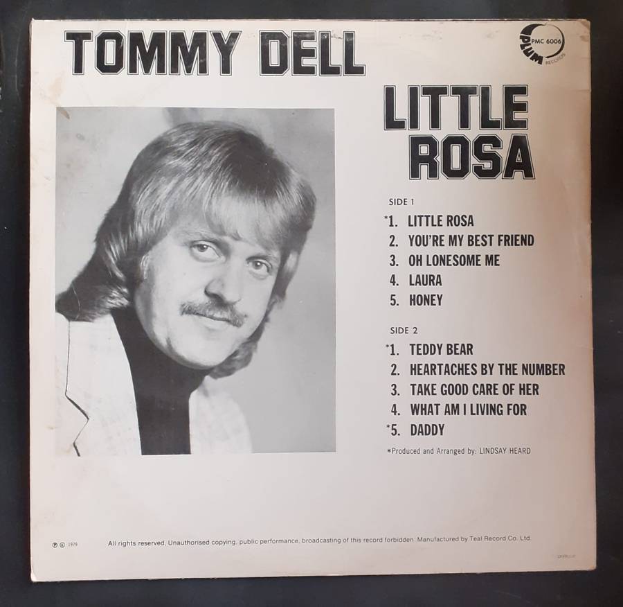 Tommy Dell - Little Rosa LP Vinyl Record