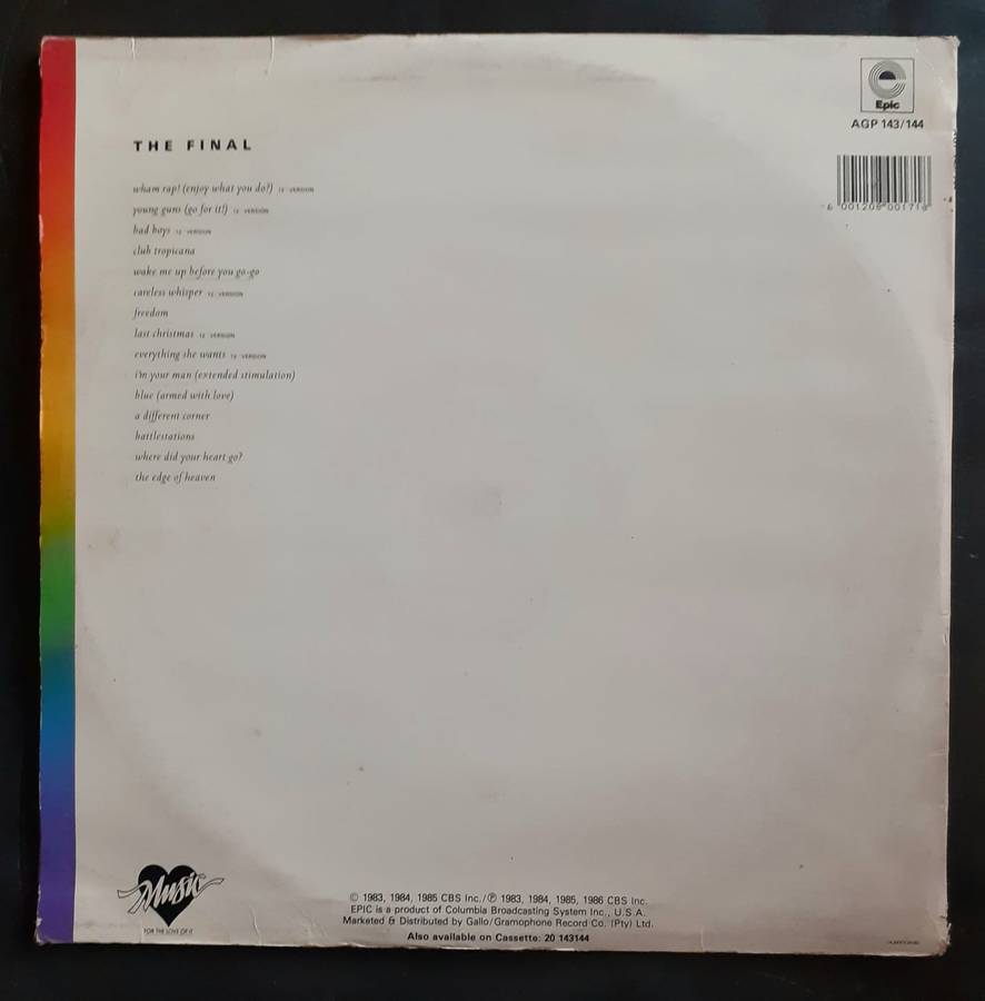 Wham! - The Final Double LP Vinyl Record Set