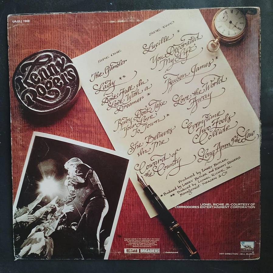 Kenny Rogers Greatest Hits LP Vinyl Record