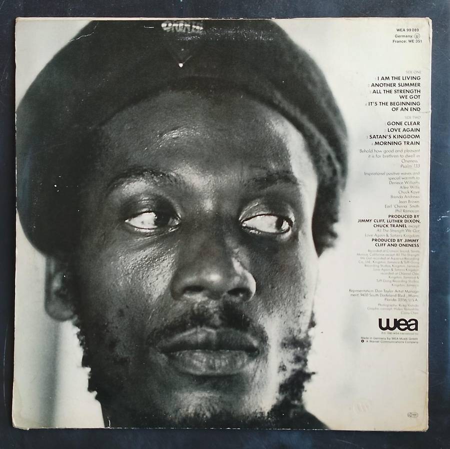 Jimmy Cliff - I Am The Living LP Vinyl Record - Germany Pressing