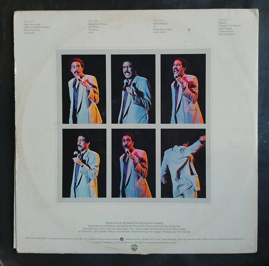 Richard Pryor - Wanted: Live In Concert Double LP Vinyl Record Set - USA Pressing
