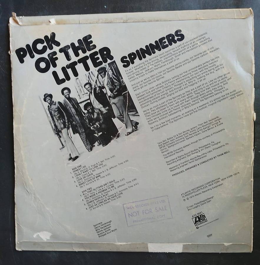 Spinners - Pick of The Litter LP Vinyl Record