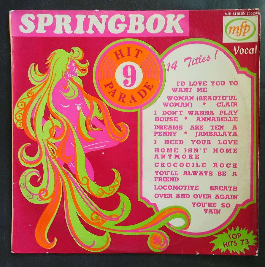 Springbok Hit Parade Vol.9 LP Vinyl Record