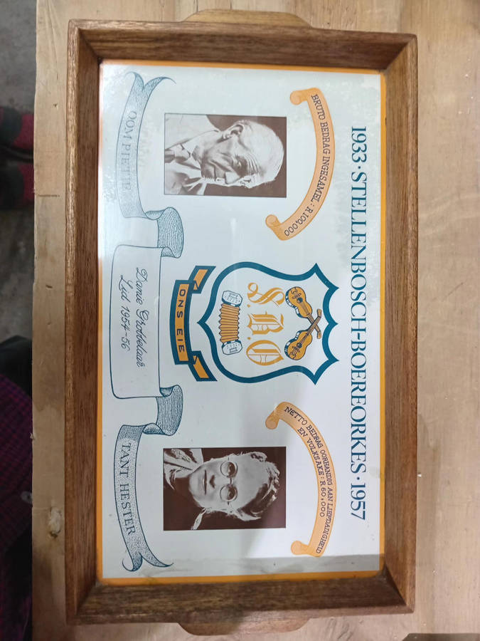 Old tray from Stellenbosch