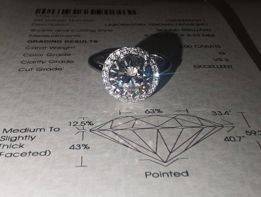 3.36ct Certified Diamond Ring