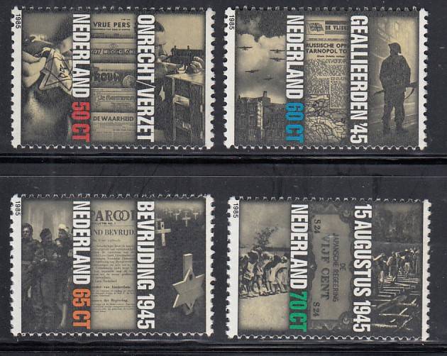 NETHERLANDS 1985 SG 1461-1464 COMPLETE SET MNH.