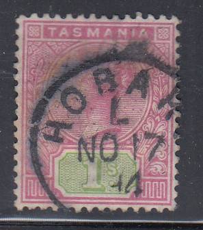 TASMANIA 1892-99 SG 221 , 1S USED.