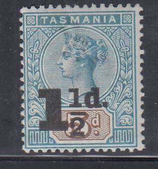 TASMANIA 1904 SG 244 ,SURCH. MH.