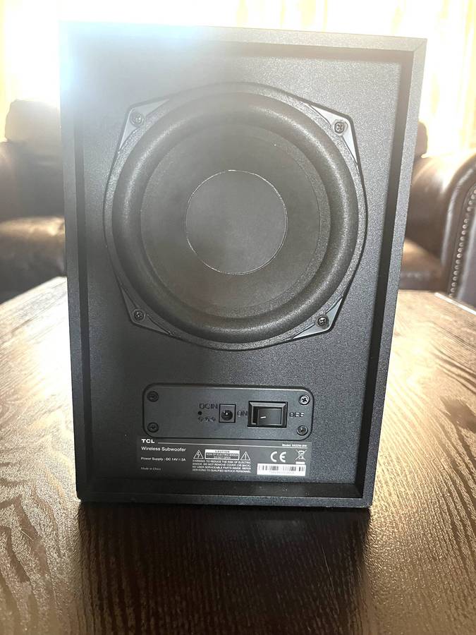 TCL 2.1CH S522W Soundbar with Wireless Subwoofer - Bluetooth and HDMI Arc (for Parts or repair)