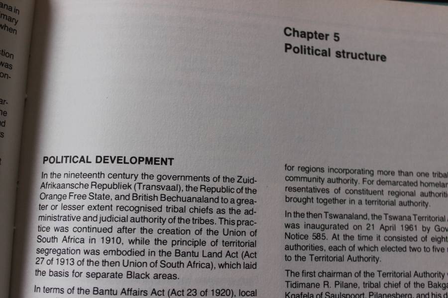 BOPHUTHATSWANA AT INDEPENDENCE. Publication of Bureau for Economic Research re Bantu Development.
