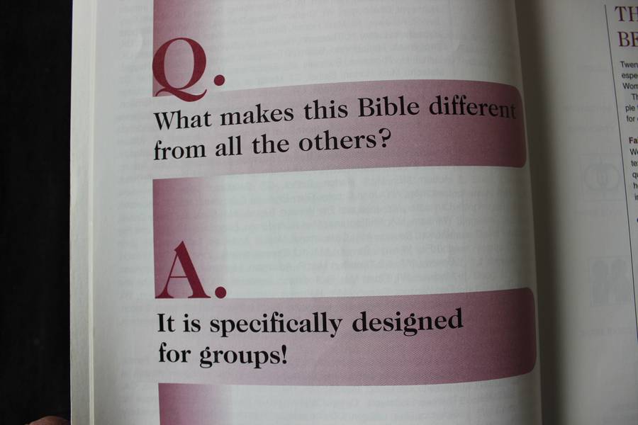 SERENDIPITY BIBLE. 10TH ANNIVERSARY EDITION. For Personal and Small Group study.