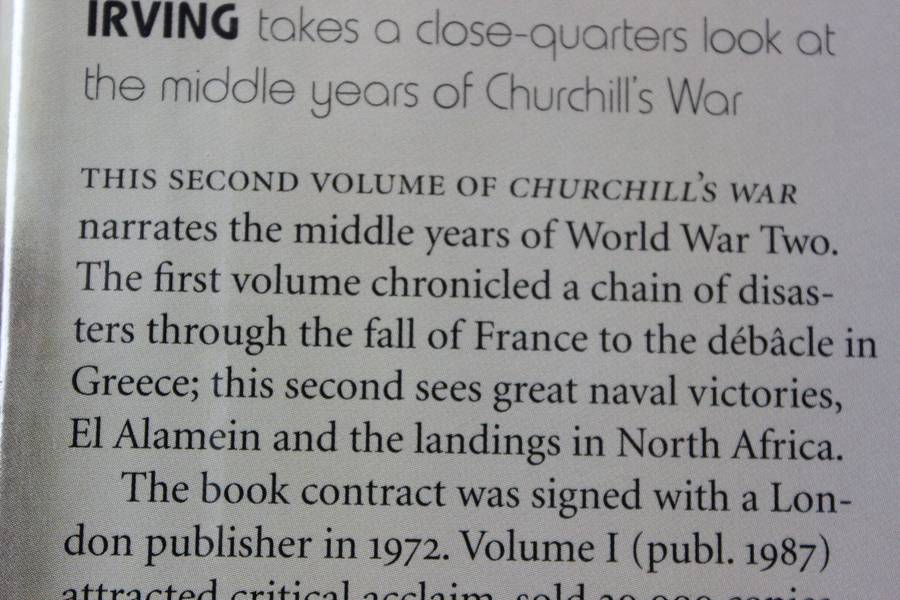 CHURCHILL'S WAR TRIUMPH IN ADVERSITY. David Irving. Volume II.