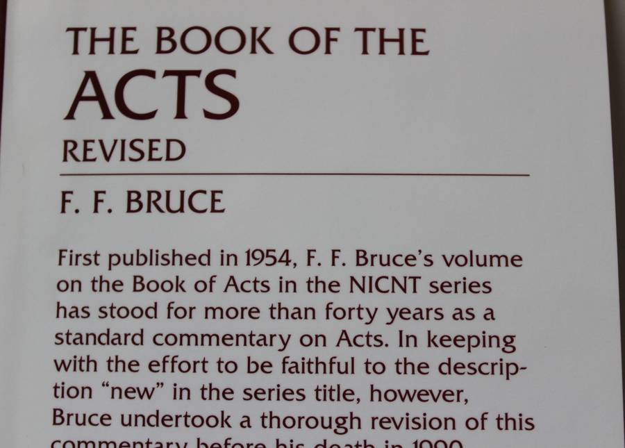 THE BOOK OF THE ACTS. (Revised). F.F. Bruce. (The New International Commentary on the New Testament)