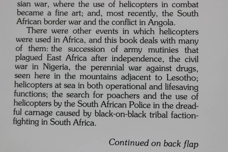 THE CHOPPER BOYS. (Helicopter Warfare in Africa) Al J. Venter.