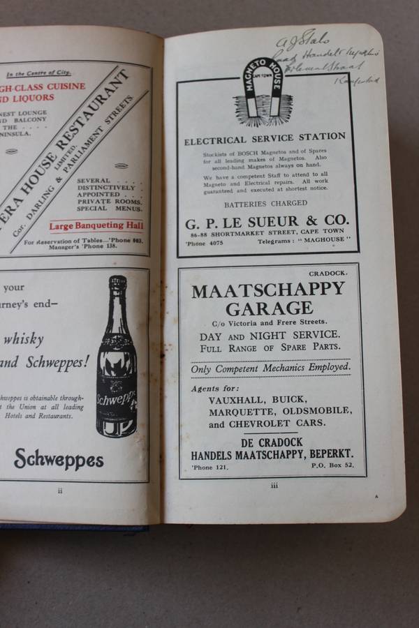ROYAL AUTOMOBILE CLUB OF SOUTH AFRICA  Route book