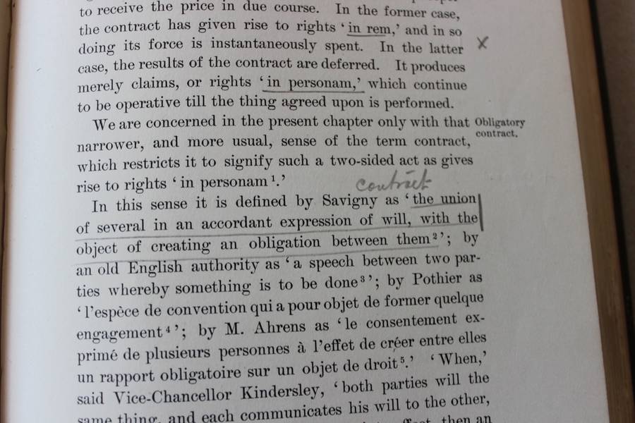 THE ELEMENTS OF JURISPRUDENCE  by Thomas Erskine Holland D.C.L. (Ninth Edition 1905)
