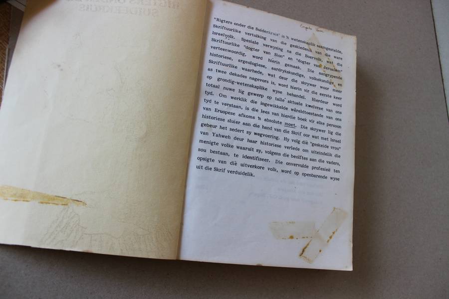 RIGTERS ONDER DIE SUIDERKRUIS  (God se volk - Israel)  deur Dr. N.A. Burger