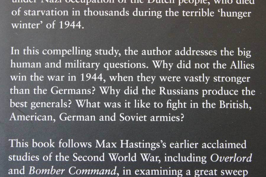 ARMAGEDDON  The Battle for Germany 1944-45  by Max Hastings